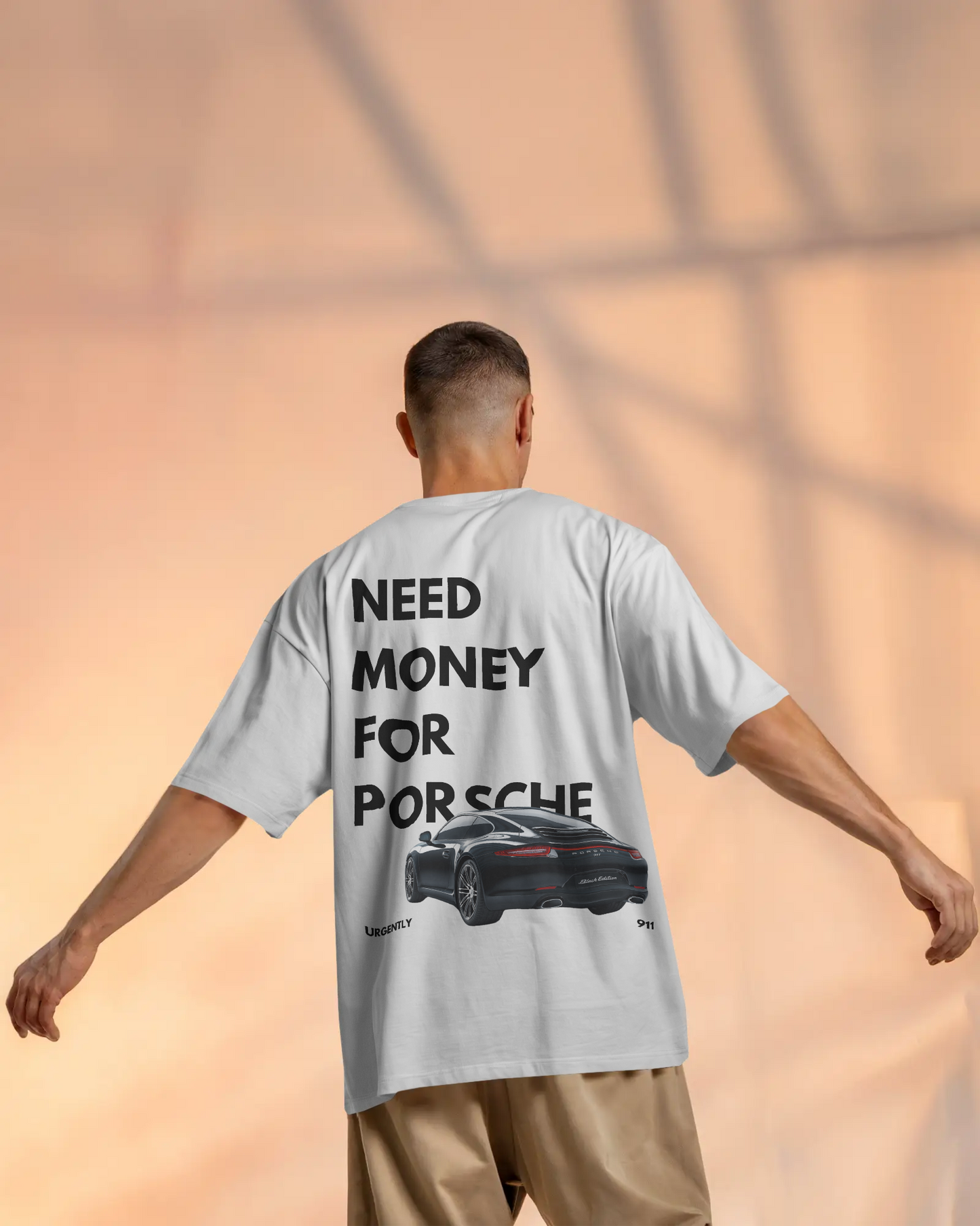 "Need Money for Porsche" Oversized T-Shirt