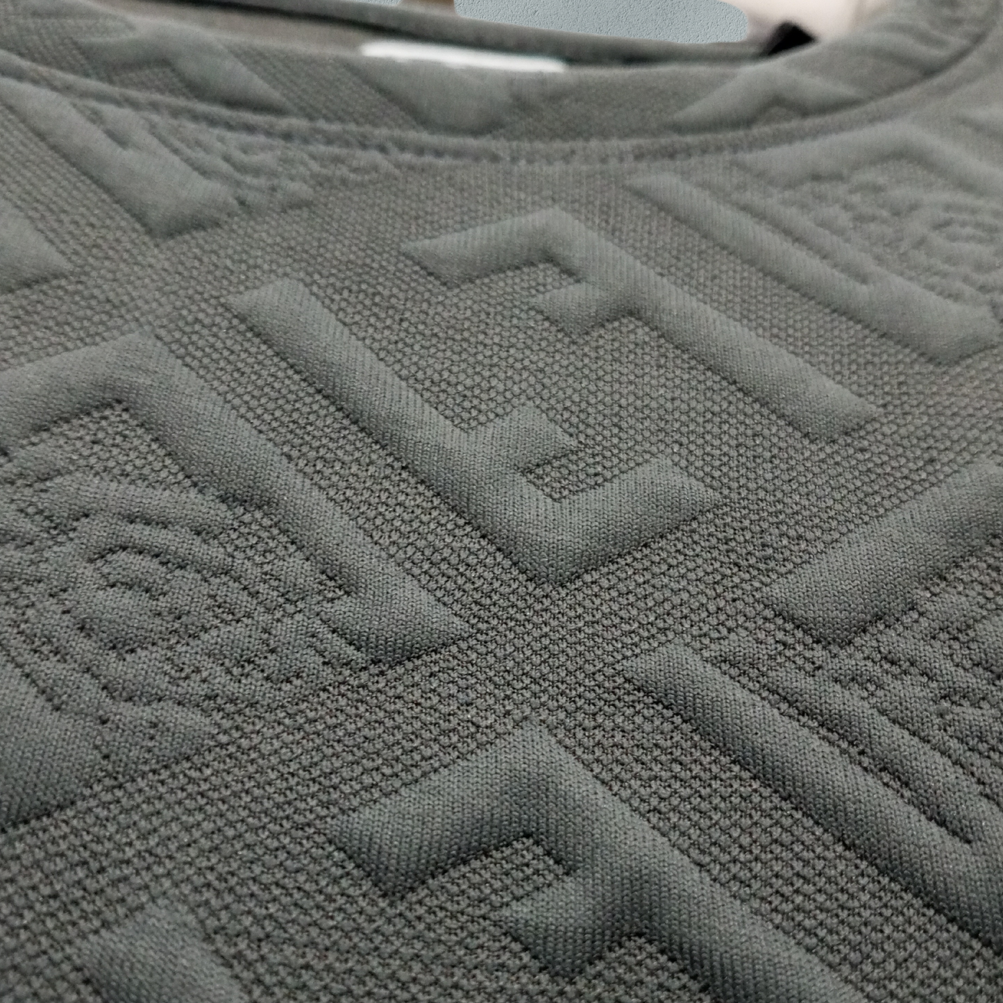 Evo Vogue Premium Dark Grey Jacquard Full-Sleeve T-Shirt