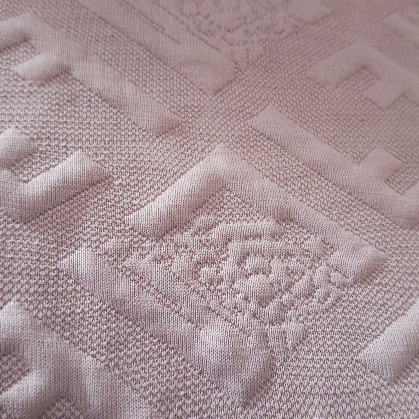 Evo Vogue Pink Jacquard Full-Sleeve T-Shirt