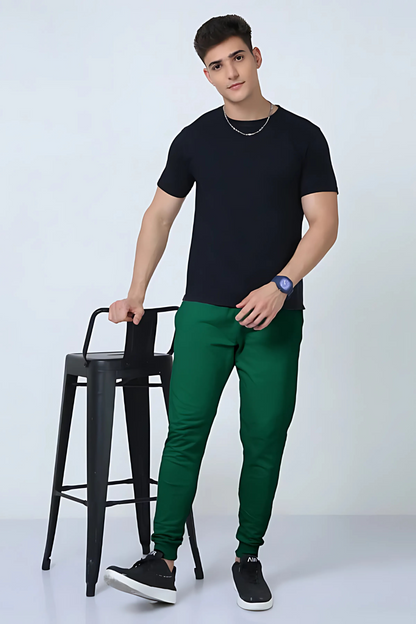 Evergreen 260 — Premium Loop-Knit Green Joggers