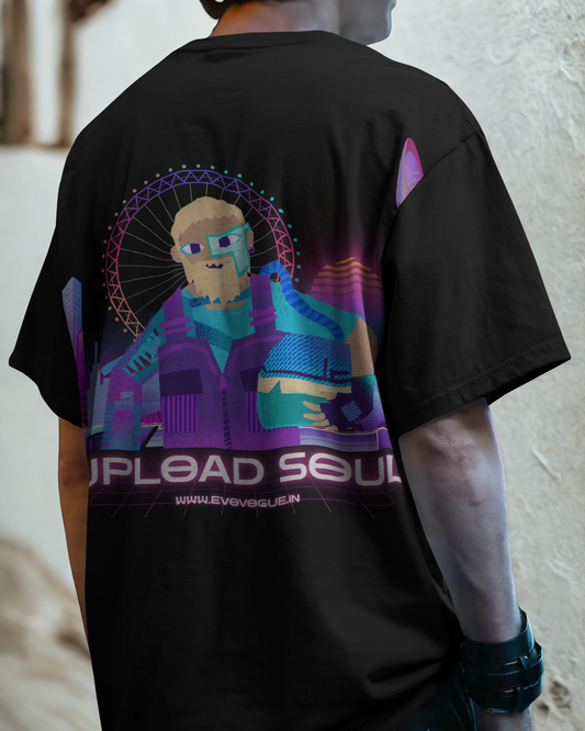 Upload Seoul Oversized Tee – Neo Tokyo Nights Edition
