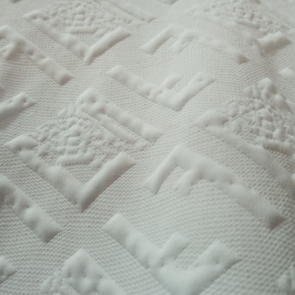 Evo Vogue Premium White Jacquard Full-Sleeve T-Shirt