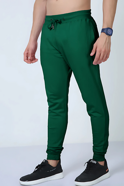Evergreen 260 — Premium Loop-Knit Green Joggers