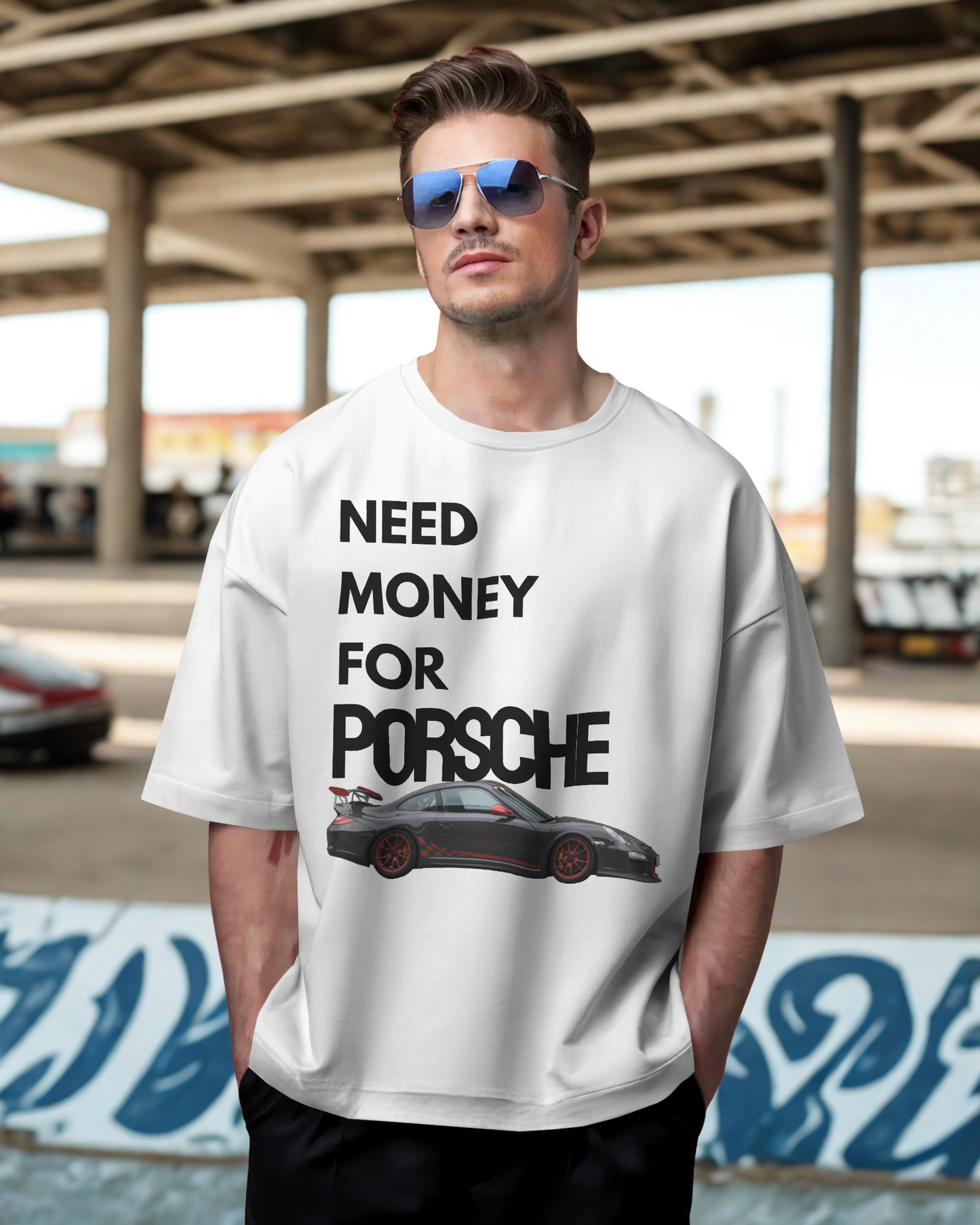 Need Money for Porsche Oversized T-Shirt