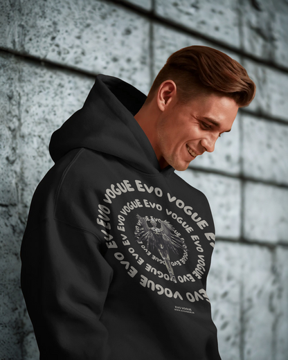 Evo Vogue — "Silence Speaks Loud" 450 GSM Heavyweight Double-Sided Printed Oversized Hoodie