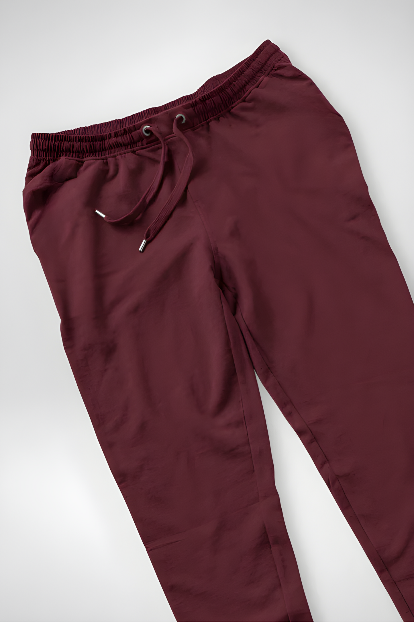 Crimson Core 260 — Premium Loop-Knit Maroon Joggers