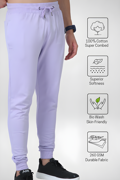 Lavender Mist 260 — Premium Loop-Knit Unisex Joggers