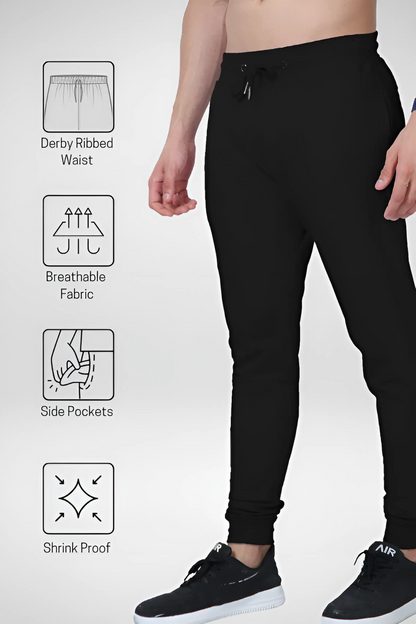 Midnight Metro 260 — Premium Loop-Knit Unisex Joggers