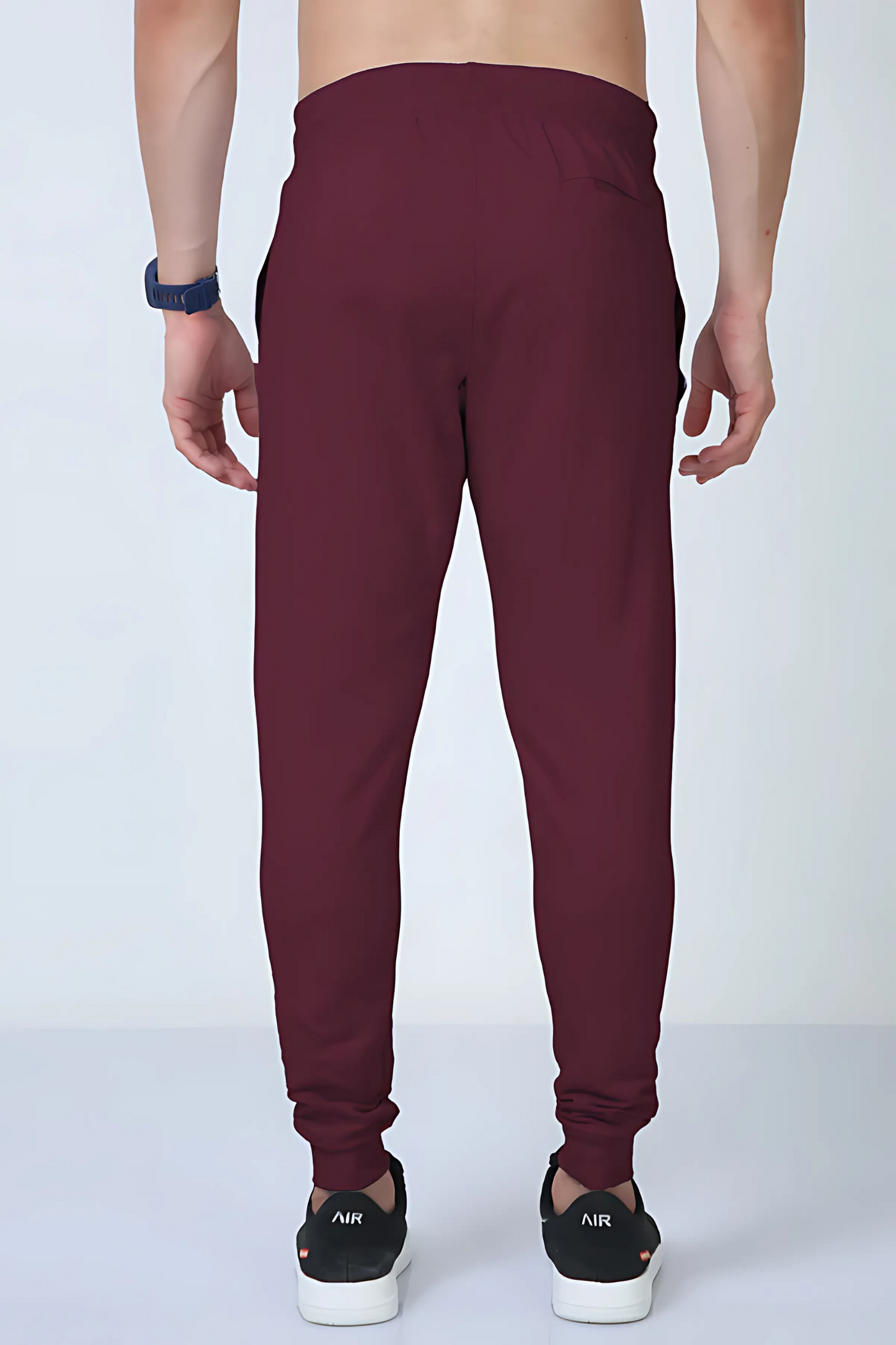 Crimson Core 260 — Premium Loop-Knit Maroon Joggers