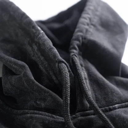 Eternal Blue: Navy Acid Wash Hoodie