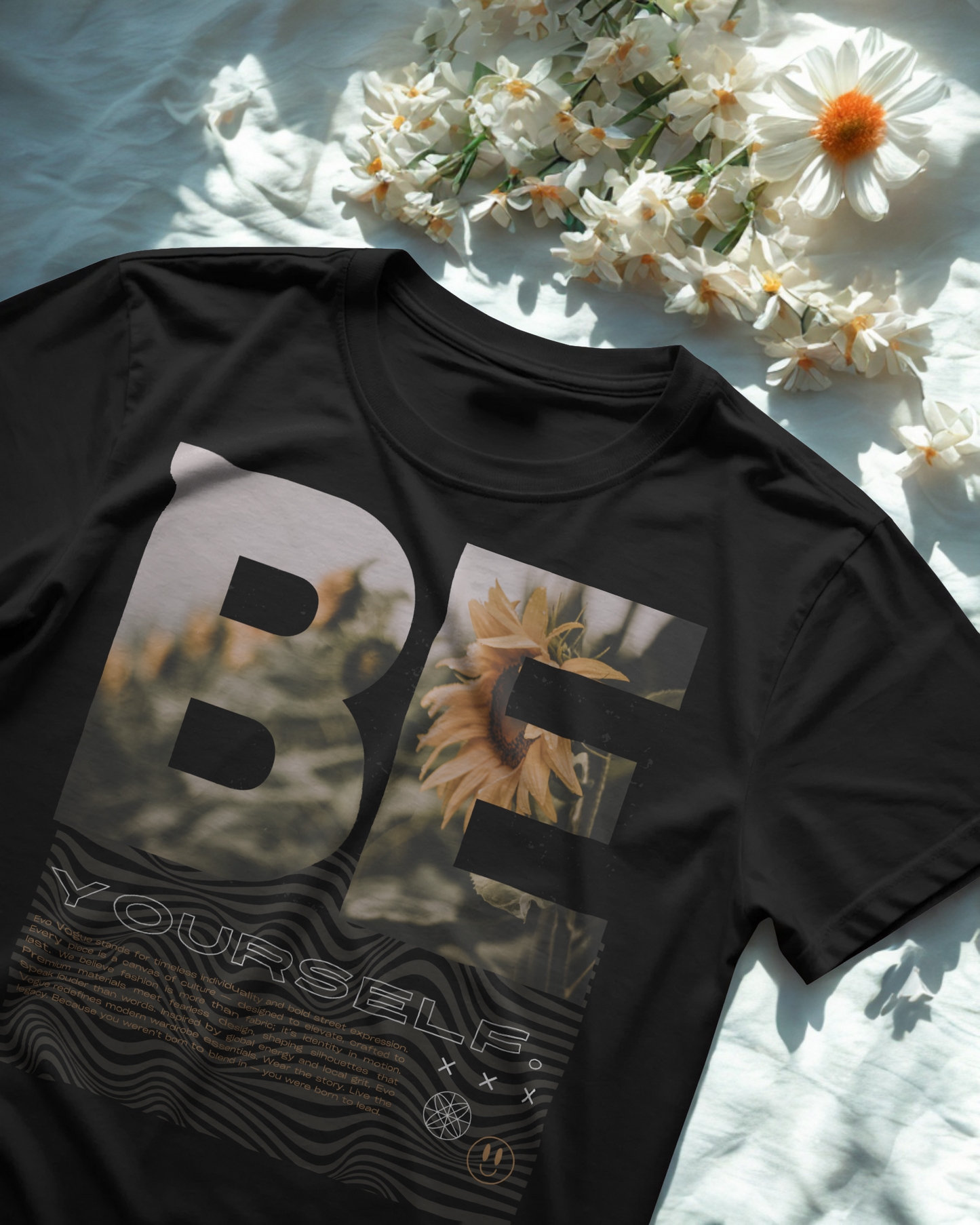 “Be Yourself” Sunflow Edition Oversized Tee