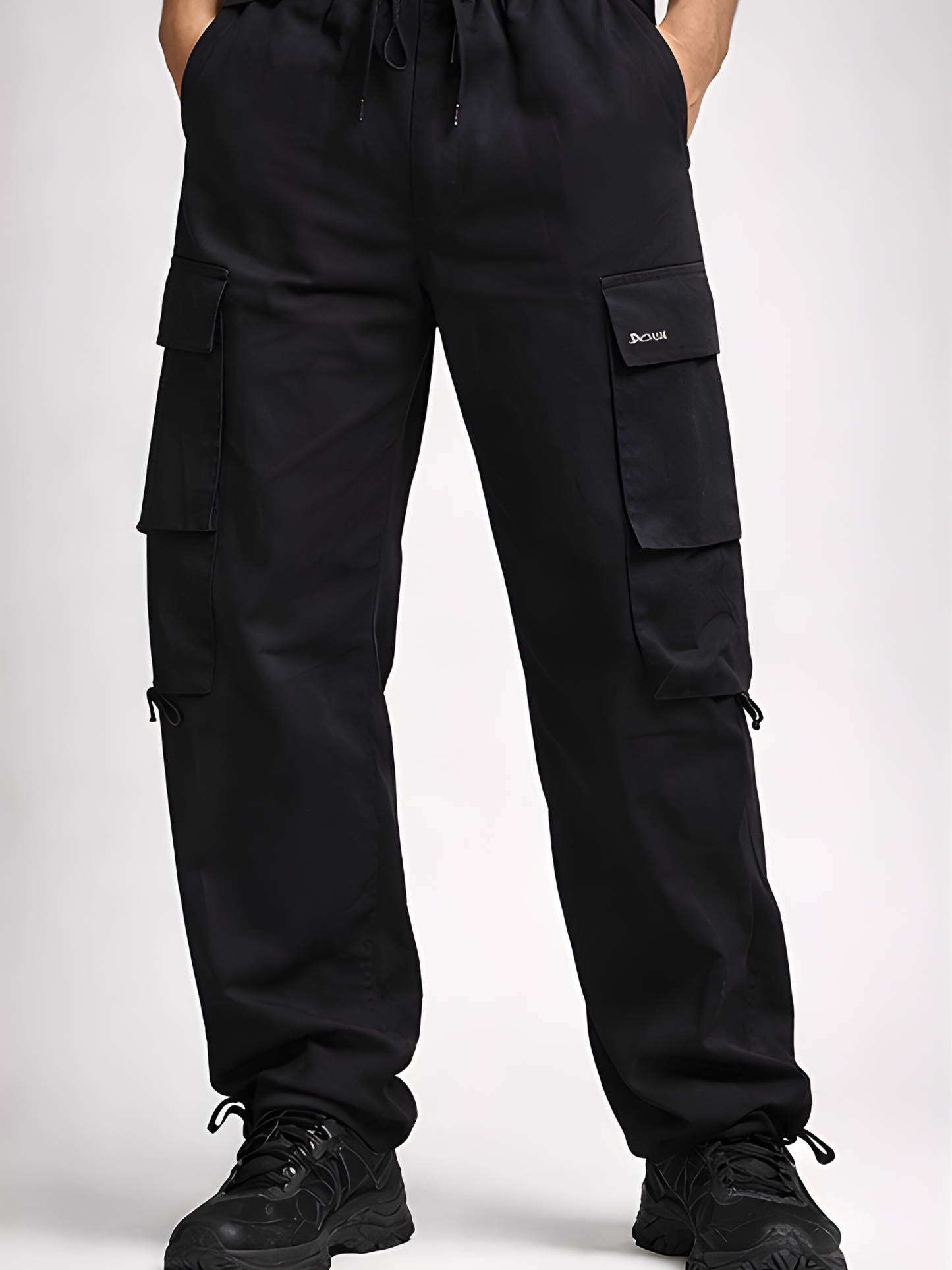 Evo Vogue “Noir Seven” – 7 Pockets Ultra Premium Imported Linen Baggy Cargo Pants