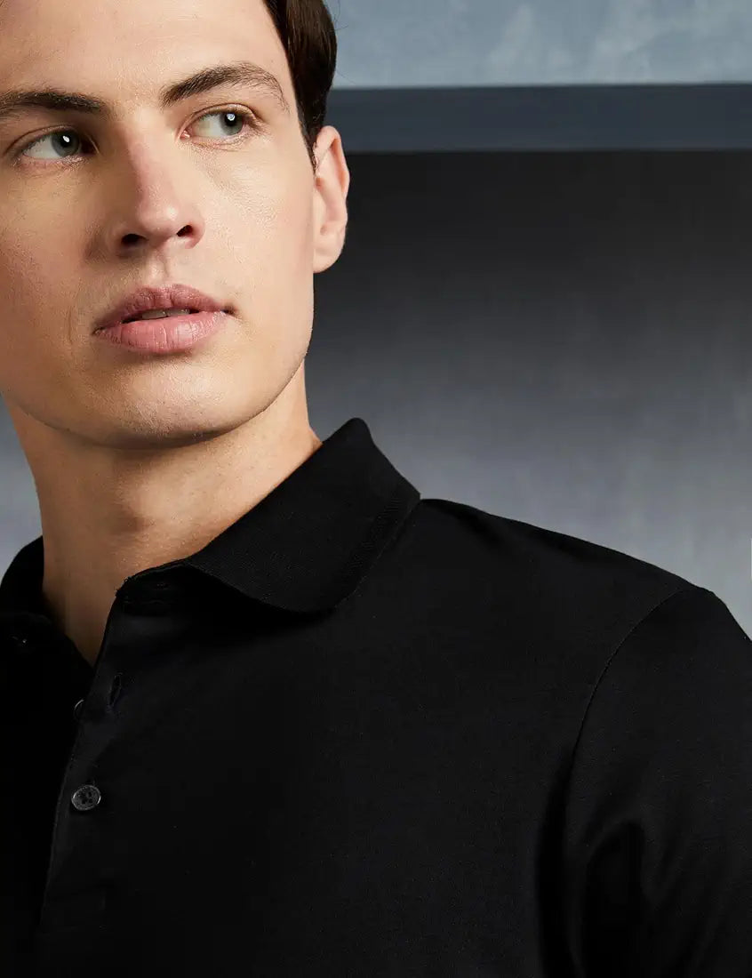 Premium Black Polo T-Shirt – The Perfect Blend of Elegance and Comfort