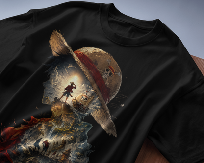 Evo Vogue Pirate Queen Legacy Oversized T-Shirt – Anime Inspired 240 GSM Premium Cotton Streetwear Tee