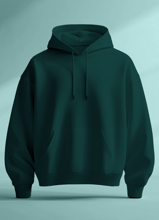 Timeless Oversized Green Hoodie - Premium Comfort & Style