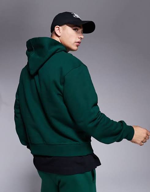 Timeless Oversized Green Hoodie - Premium Comfort & Style