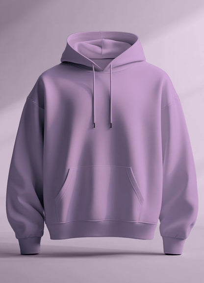 Chic & Snug Oversized Lavender Hoodie - Effortless Winter Elegance