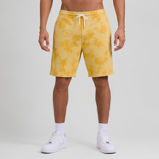 Evo Vogue Sunflare Yellow Tie Dye Shorts