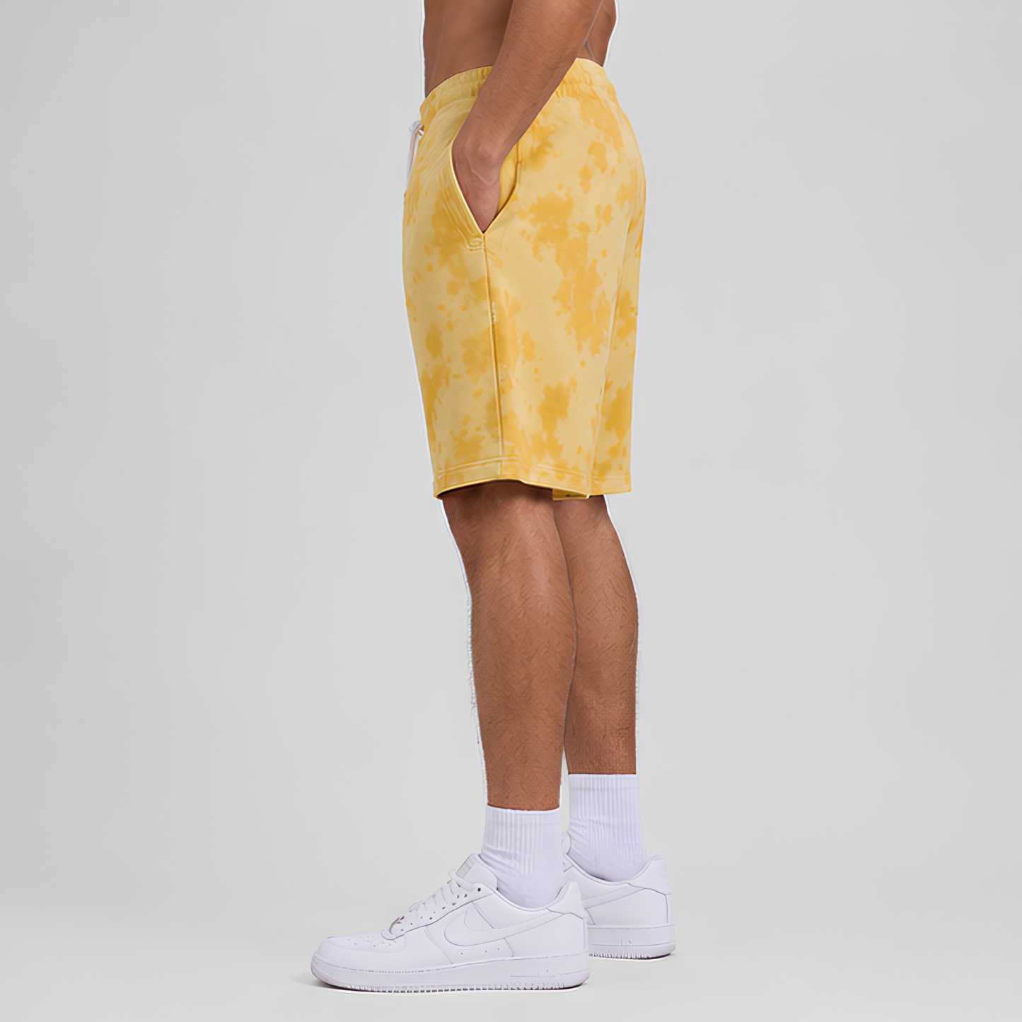 Evo Vogue Sunflare Yellow Tie Dye Shorts