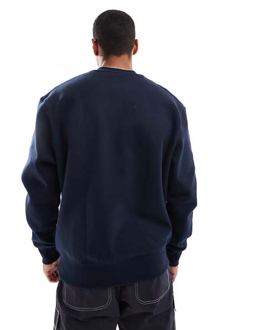 Navy Luxe: Evo Vogue 400 GSM Oversized Sweatshirt for Timeless Sophistication