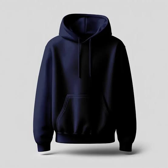 Classic & Comfortable Oversized Navy Blue Hoodie - Premium Winter Essential