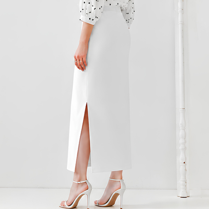 Evo Vogue LuxeFlex Side Slit Pencil Skirt – Premium Stretch Fit Elegance