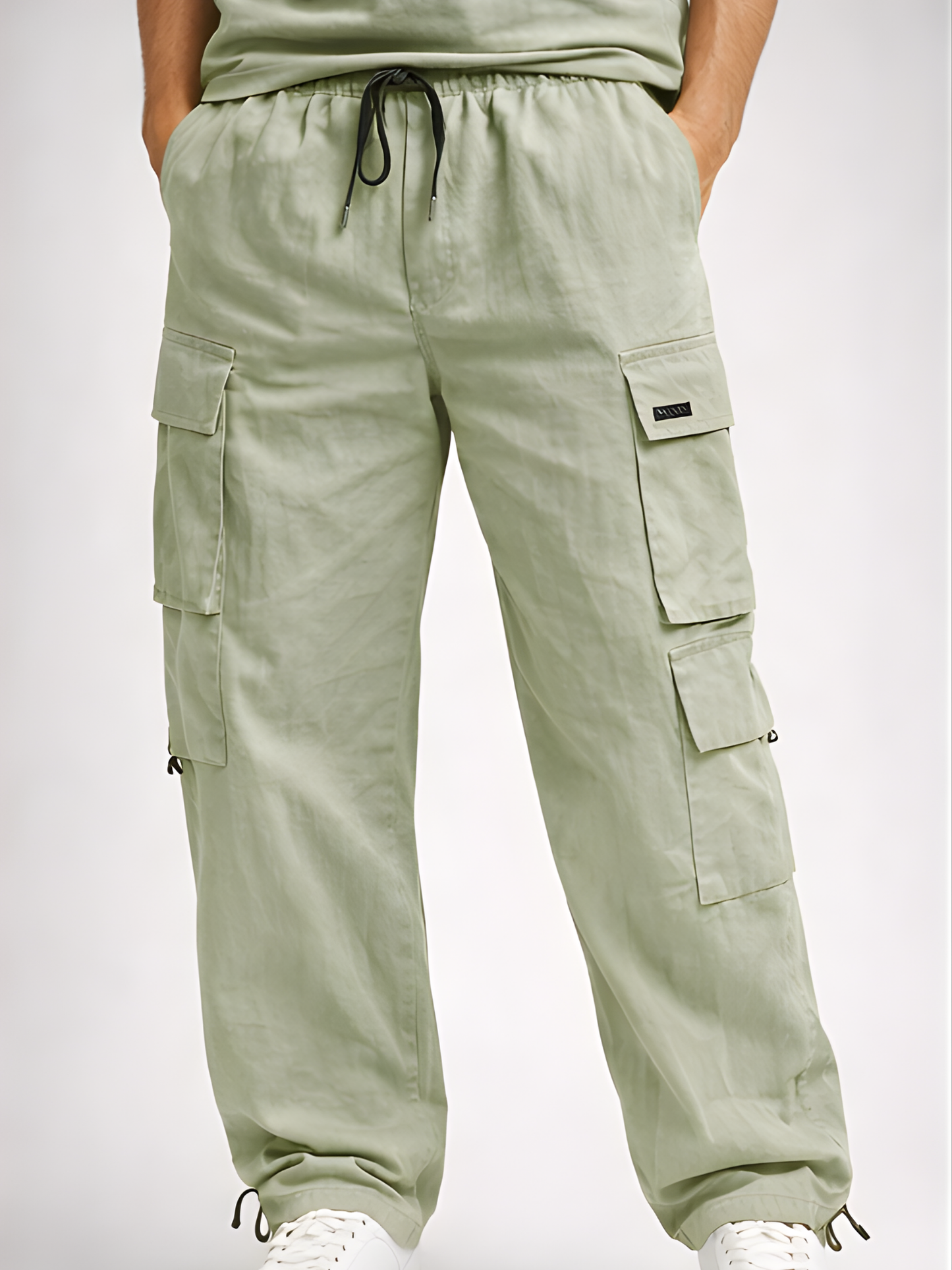 Evo Vogue “Pista Seven” – 7 Pockets Ultra Premium Imported Linen Baggy Cargo Pants
