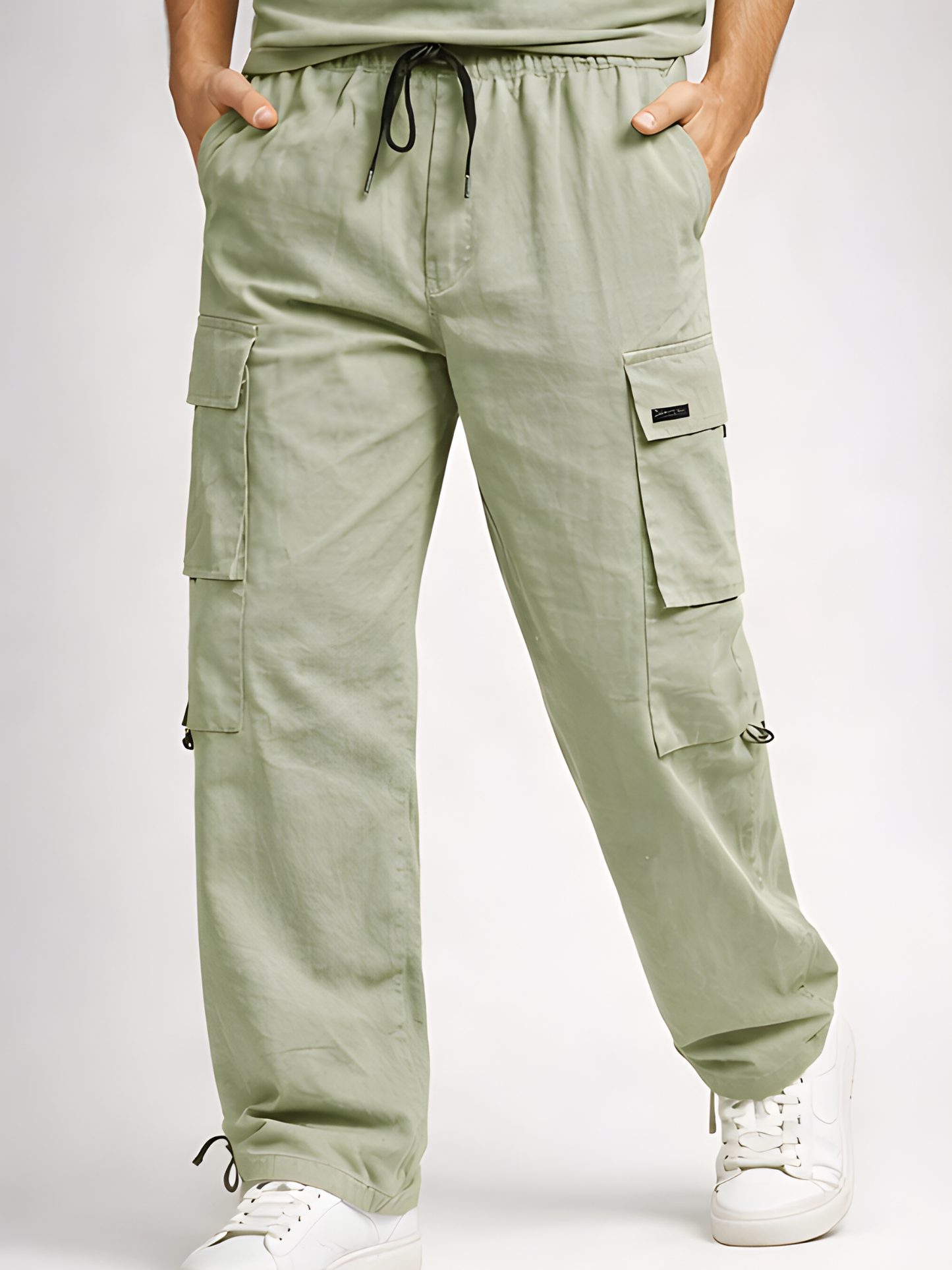 Evo Vogue “Pista Seven” – 7 Pockets Ultra Premium Imported Linen Baggy Cargo Pants