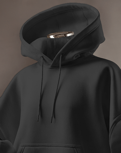 Timeless Plain Black Hoodie – A Wardrobe Essential