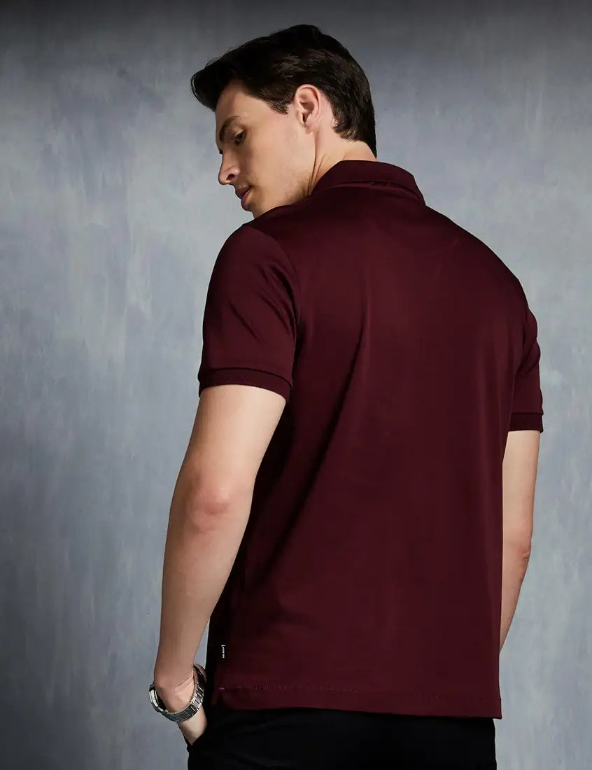 Maroon Premium Polo T-Shirt