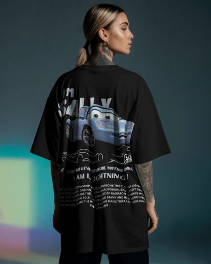 Sally Oversized Streetwear Tee – Premium Italian Cotton | 240 GSM Luxury Fit
