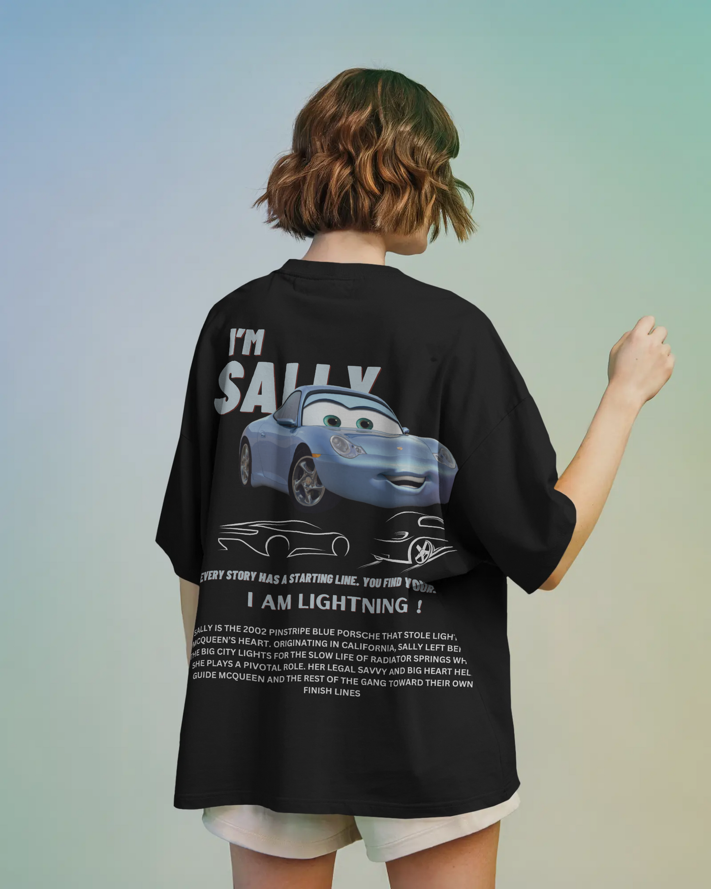 Sally Oversized Streetwear Tee – Premium Italian Cotton | 240 GSM Luxury Fit