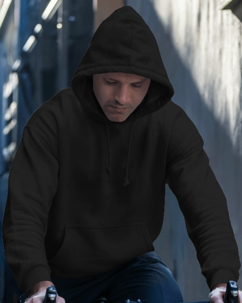 Timeless Plain Black Hoodie – A Wardrobe Essential