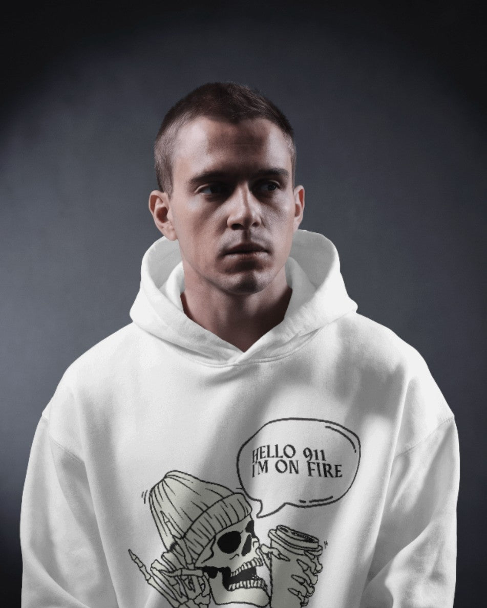 "Hello 911, I’m on Fire" Hoodie – Ignite Your Style