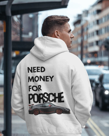 "Need Money for Porsche" - Premium Winter Hoodie