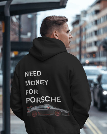 "Need Money for Porsche" - Premium Winter Hoodie