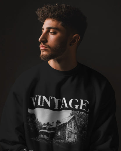 Vintage Vibes: Evo Vogue 400 GSM Oversized Sweatshirt