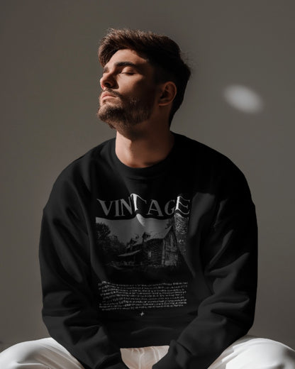Vintage Vibes: Evo Vogue 400 GSM Oversized Sweatshirt