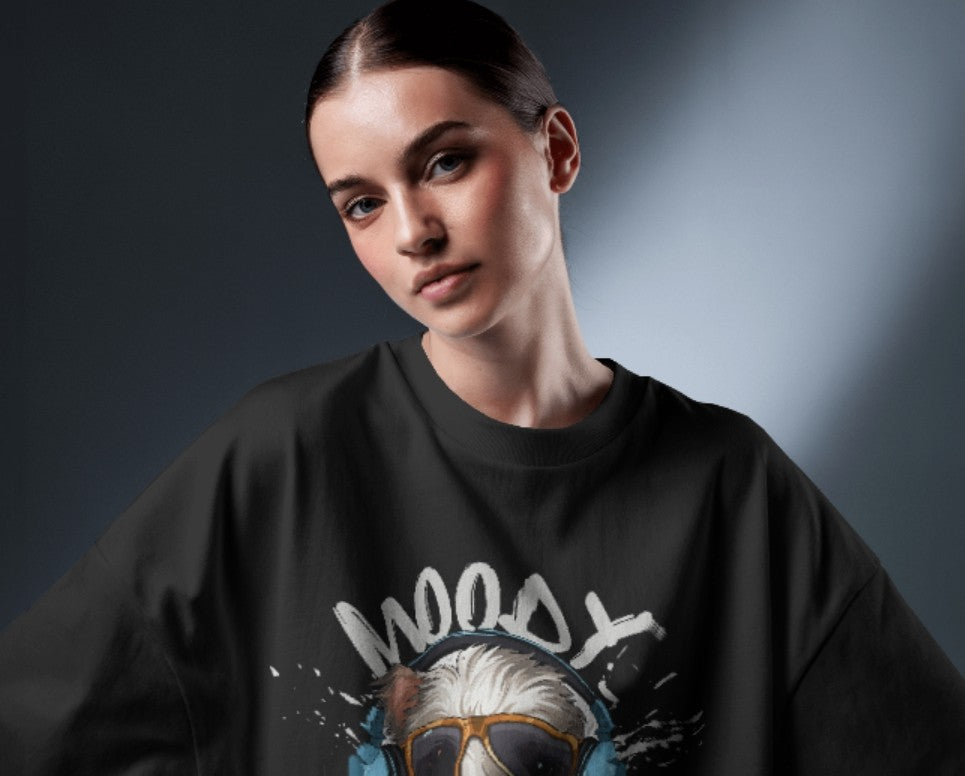 Moody Hu Oversized Tee: Unleash Your Inner Cool