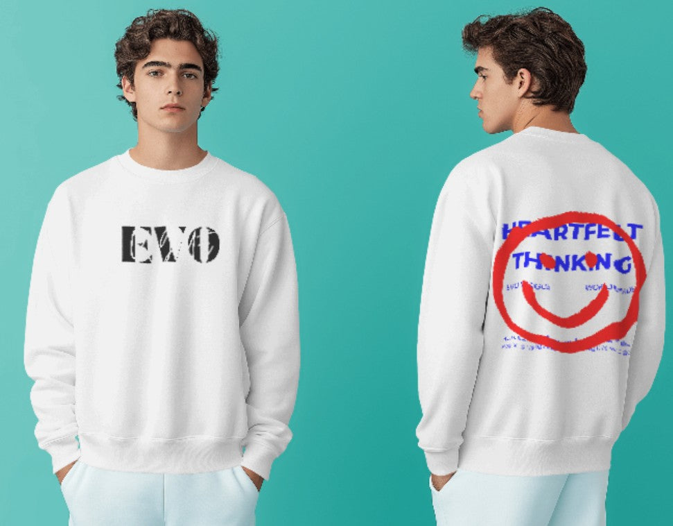 Heartfelt Thinking Sweatshirt by Evo Vogue