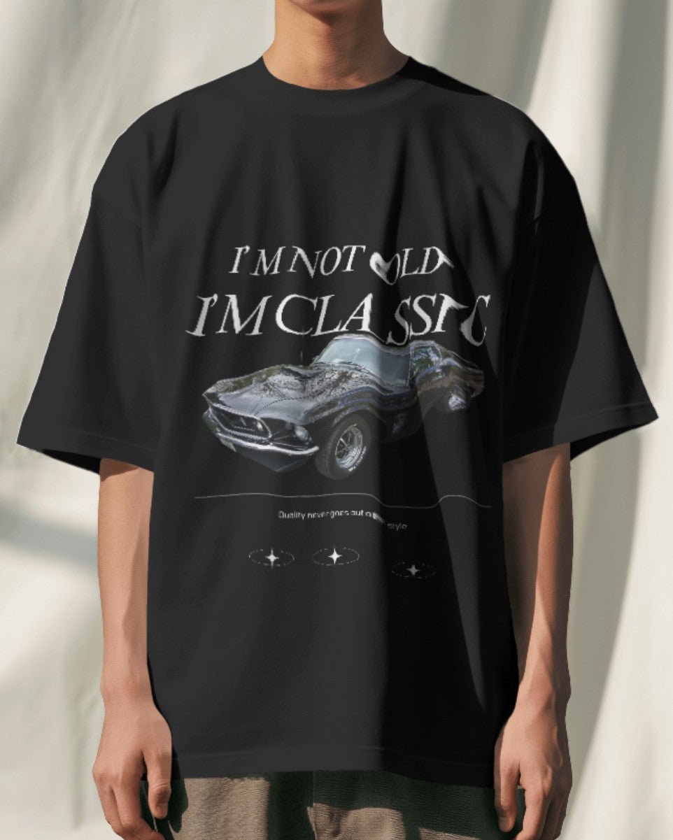 Timeless Ride: Classic Muscle Oversized T-Shirt
