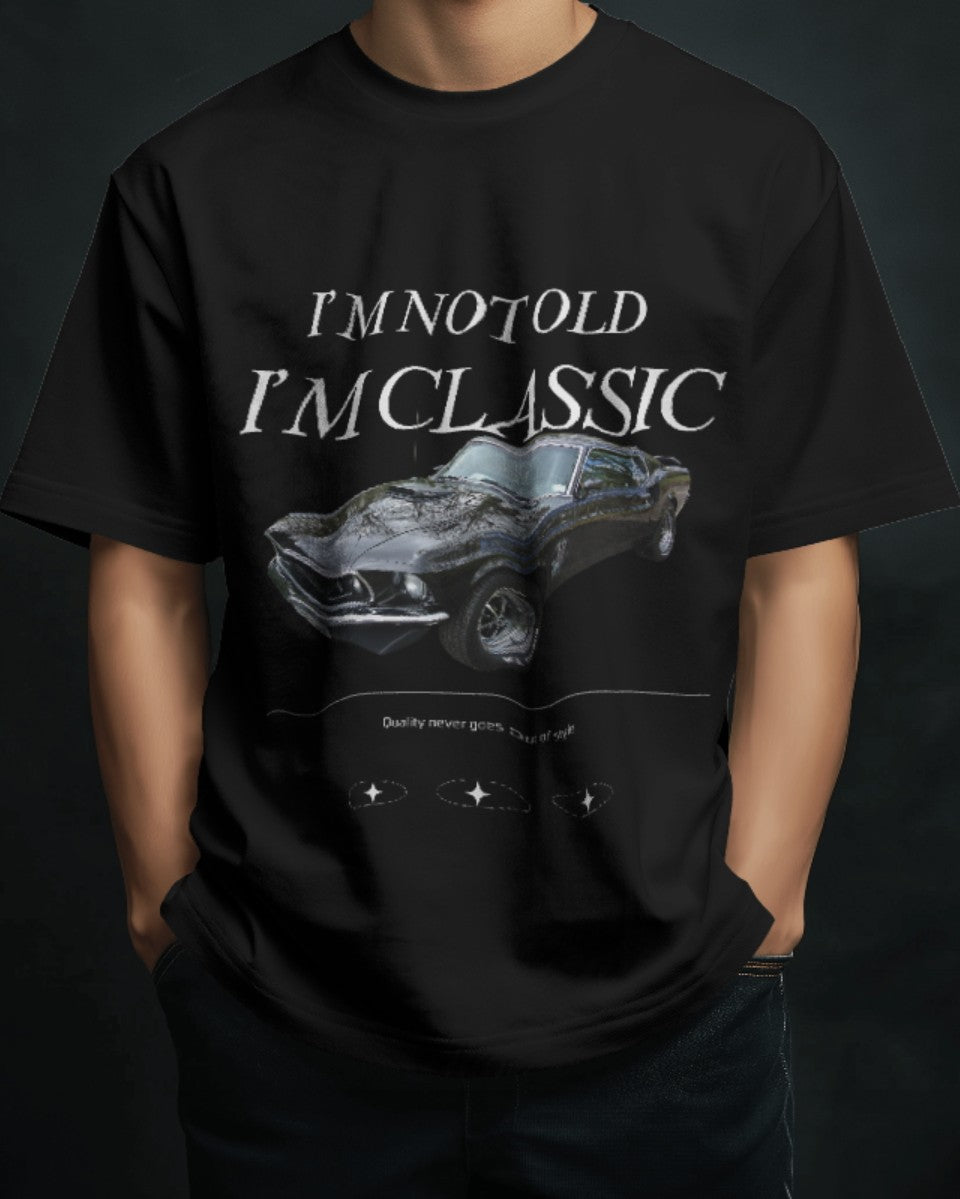 Timeless Ride: Classic Muscle Oversized T-Shirt