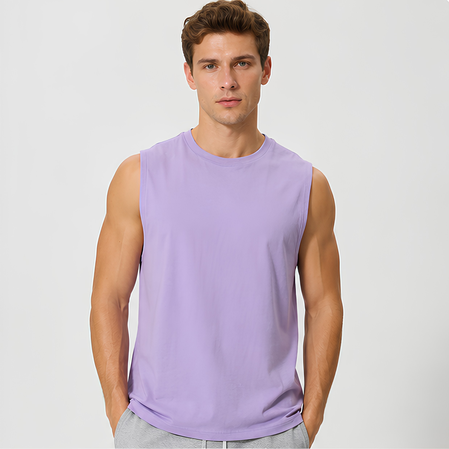 Evo Vogue Lavender Luxe Sleeveless T-Shirt