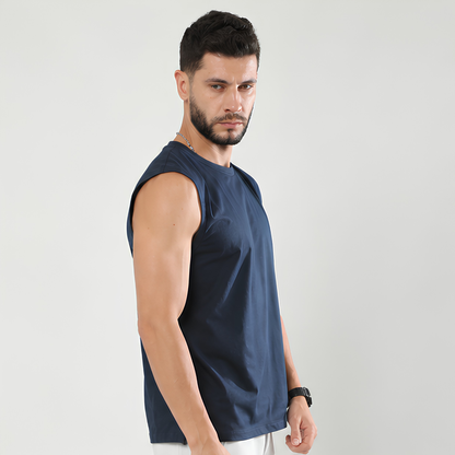 Evo Vogue Midnight Navy Sleeveless T-Shirt