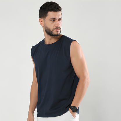 Evo Vogue Midnight Navy Sleeveless T-Shirt