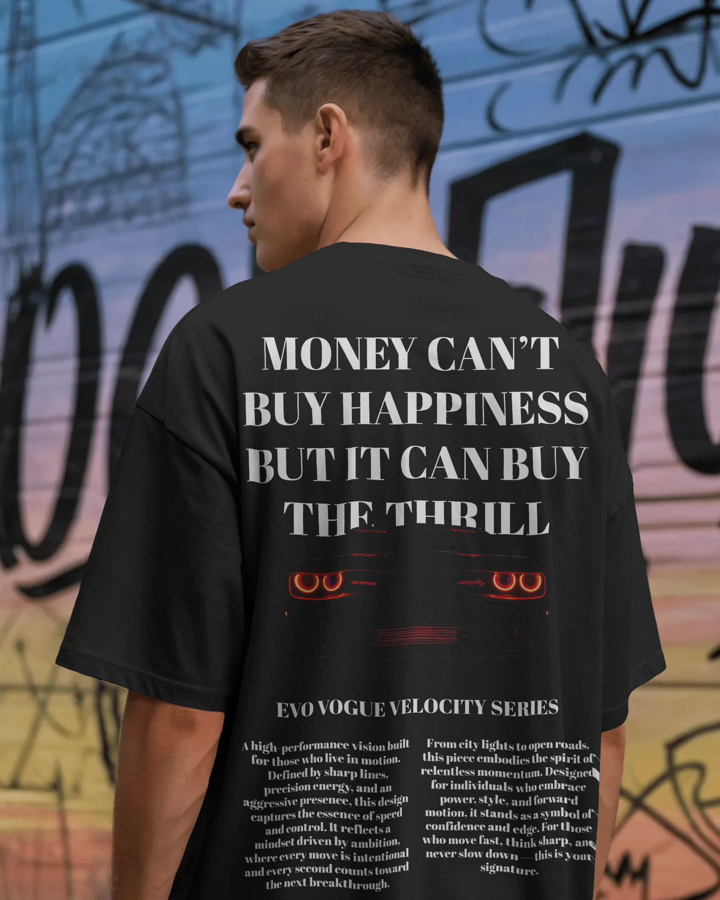 Evo Vogue Velocity Series 260 GSM Double-Sided Oversized Tee