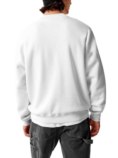 Ivory Luxe: The Ultimate 400 GSM Oversized Sweatshirt by Evo Vogue