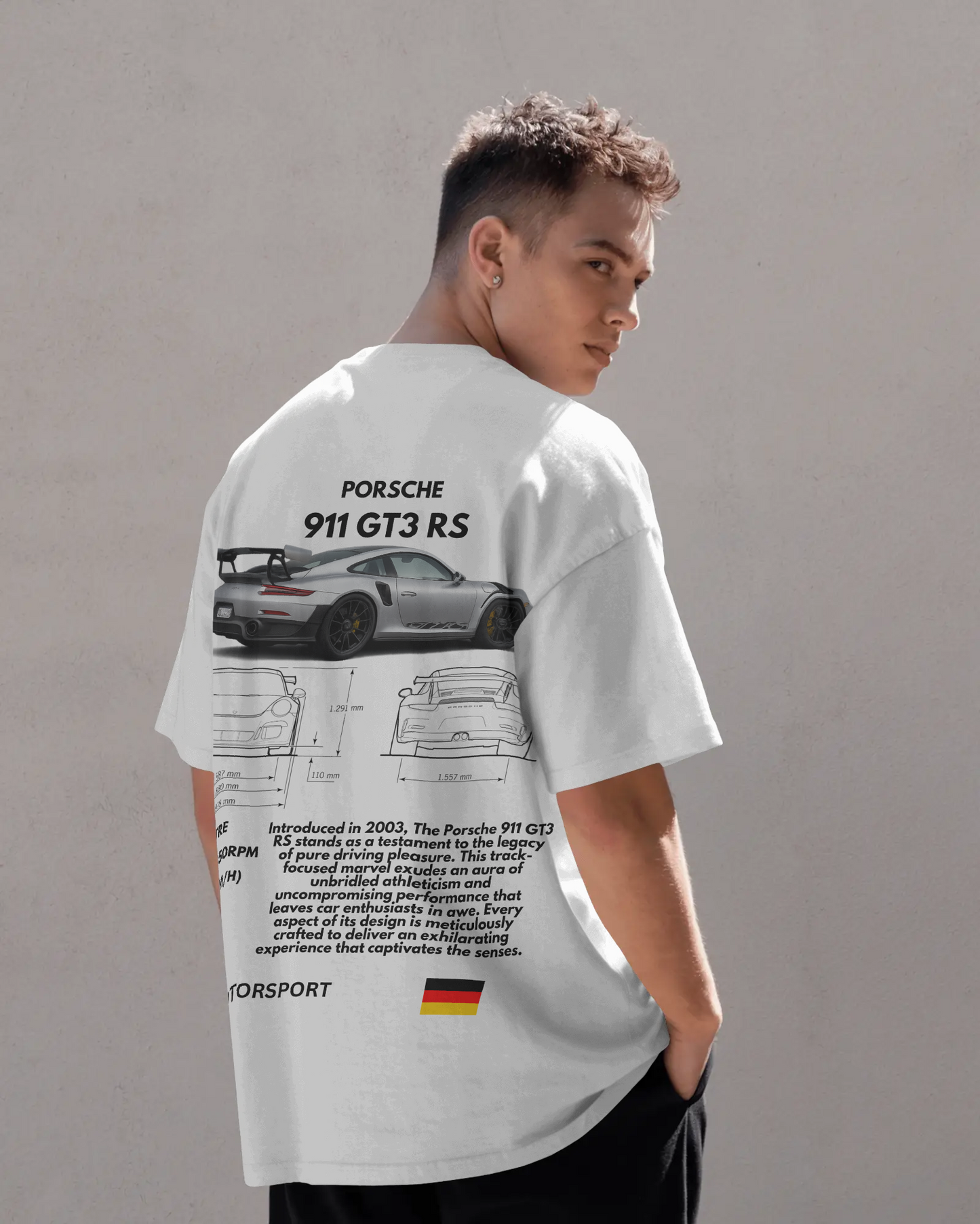 "Porsche 911 GT3 RS" Oversized T-Shirt