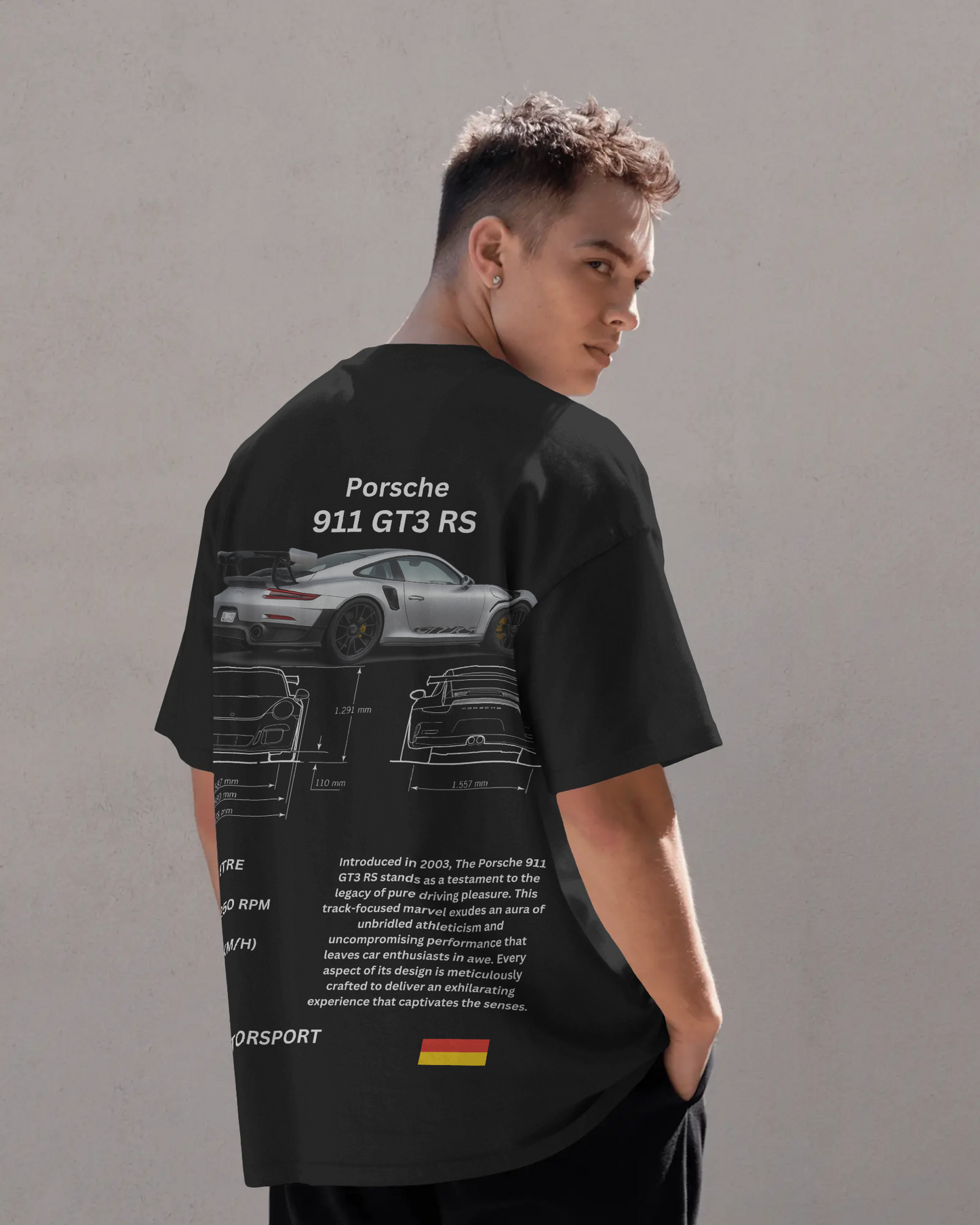 "Porsche 911 GT3 RS" Oversized T-Shirt