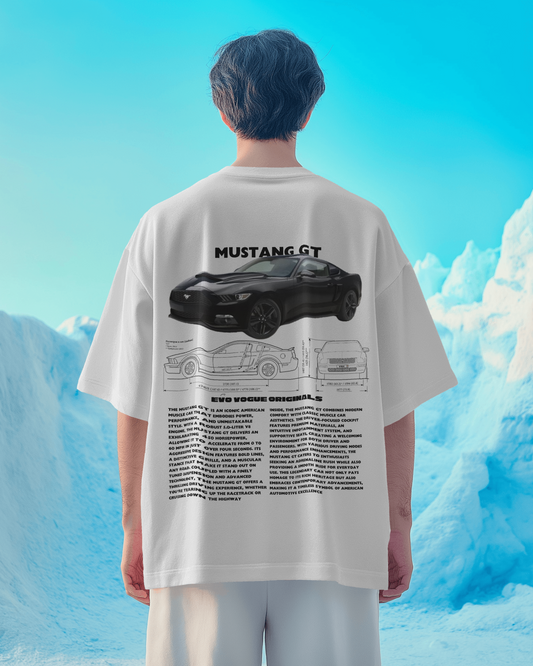Mustang Majesty - Oversized Graphic Tee